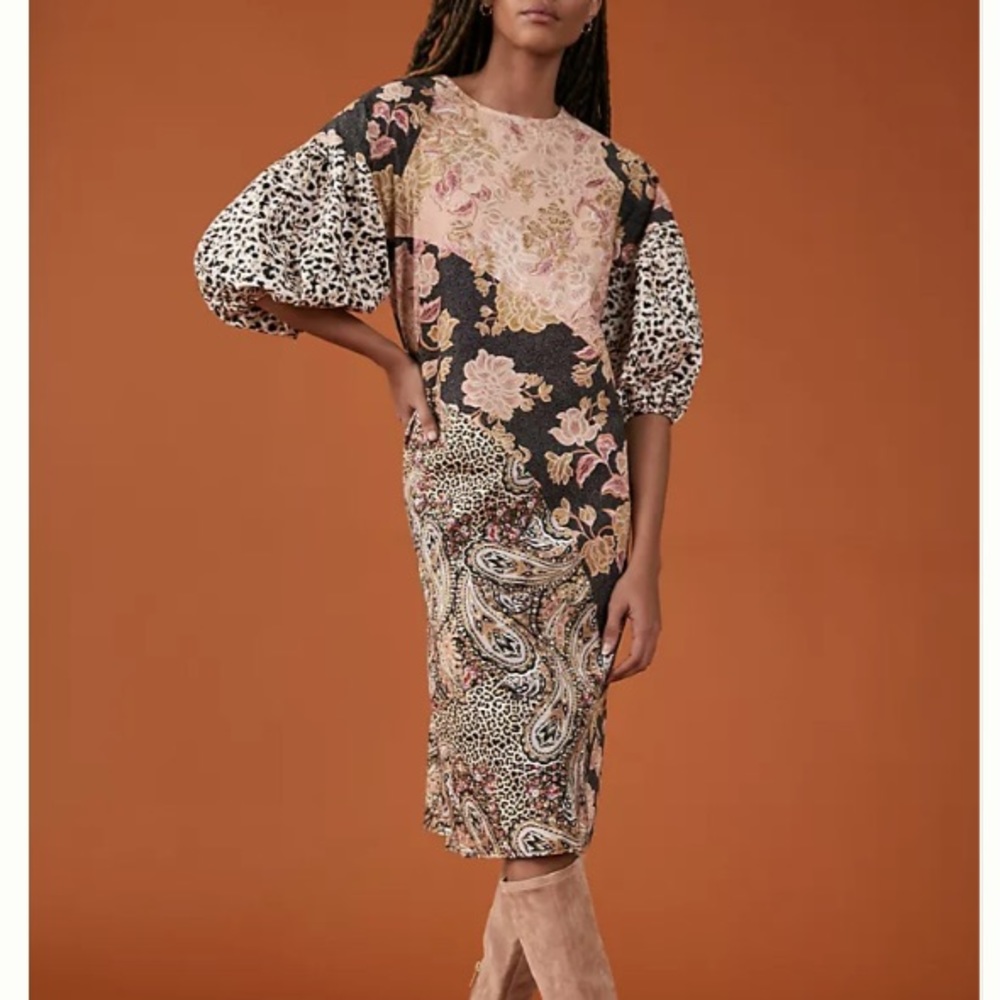 Anthropologie x Kachel Evangeline Midi Dress Size 4